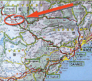 les routes pour Barrême les routes pour Barrême